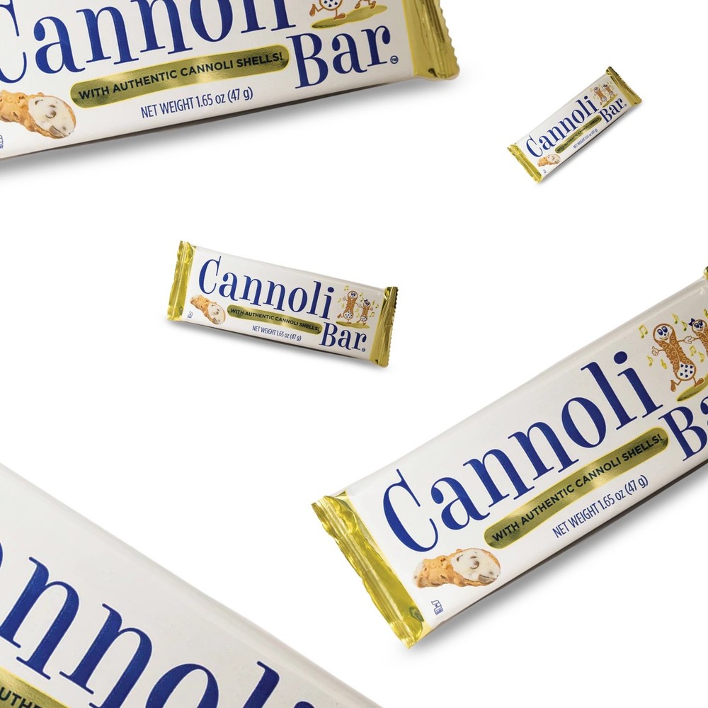Cannoli Candy Bar Full Size, 4 Bars