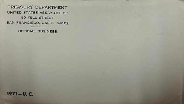 1971 Uncirculated San Francisco Mint Set w/ Envelope