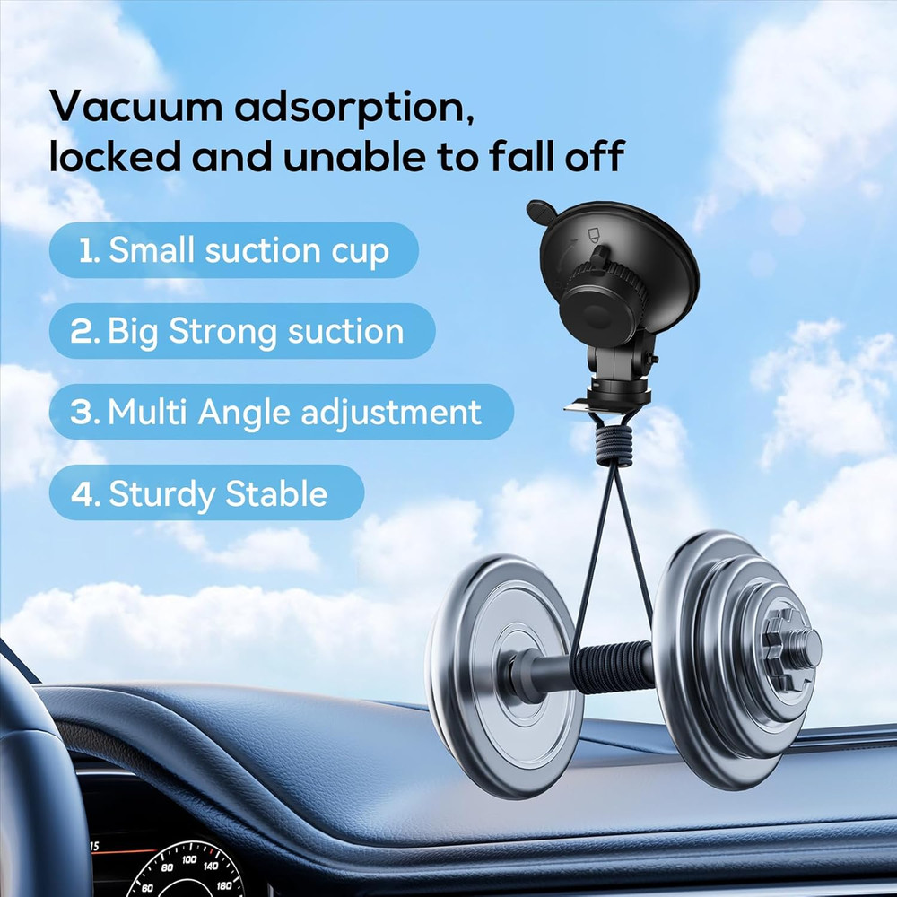 Cobra Radar Mount, Suction Cup Holder for Windshield & Dashboard, Compatible wit