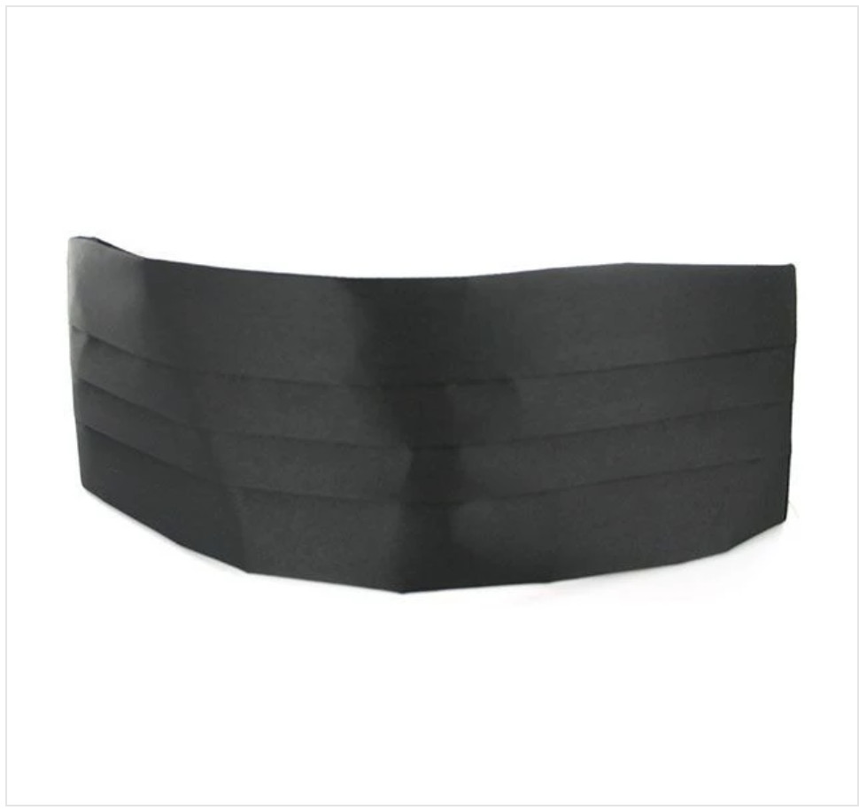 GENUINE U.S. ARMY CUMMERBUND - BLACK ADJUSTABLE
