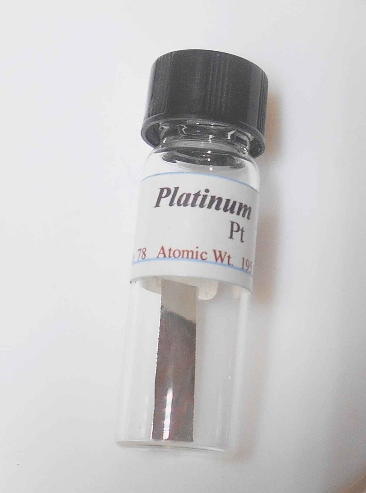 Platinum Foil 99.9% Pt Collectable element sample  not Pt leaf