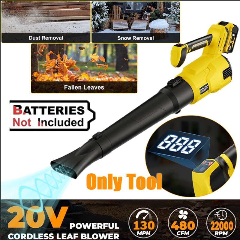 Brushless Leaf Blower For DeWalt 20V Cordless Variable Speed Blower - Bare Tool