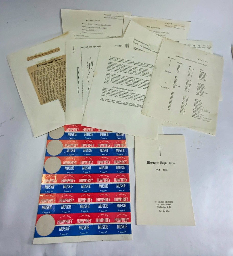 1968 VINTAGE Chicago Democratic convention program & Archive