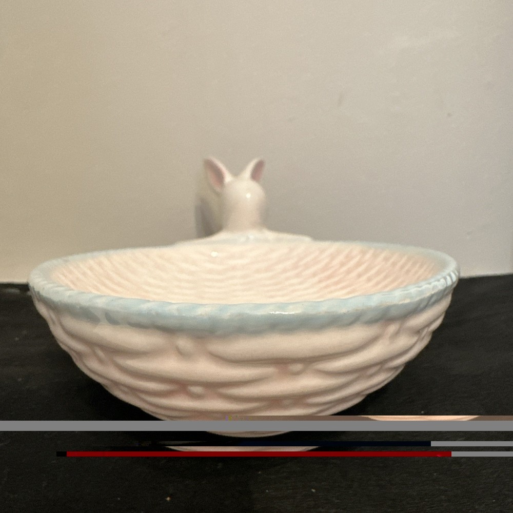 Pre-owned Bunny Shaped Candy Egg Dish