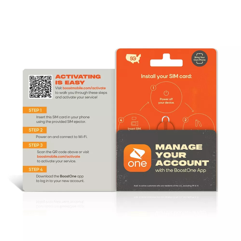 Boost Mobile SIM Kit (3GB) Data 3-Month