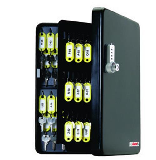 Deluxe Wall Mounted 122 Key Holder Cabinet Organizer Box with Combination Lock