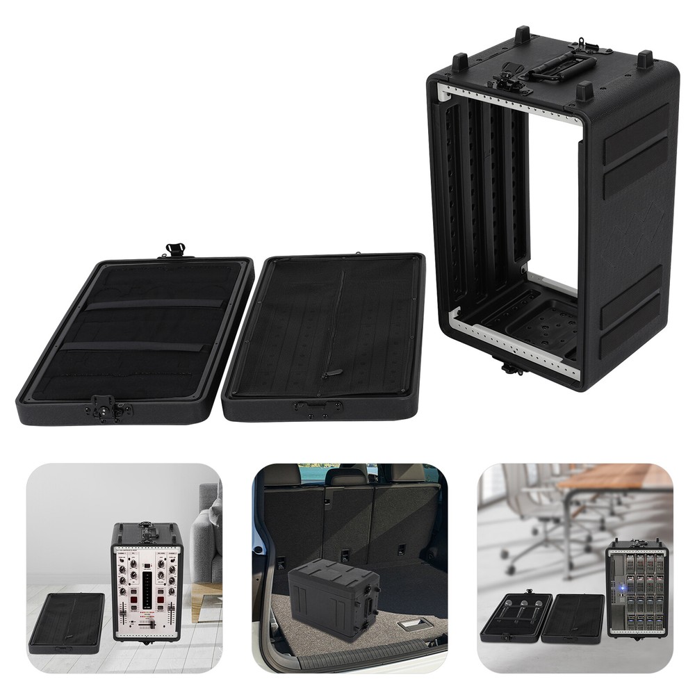 Rack Case 6U Rack Case Dust-Proof 6U Rack Case+Microphone Storage Compartment