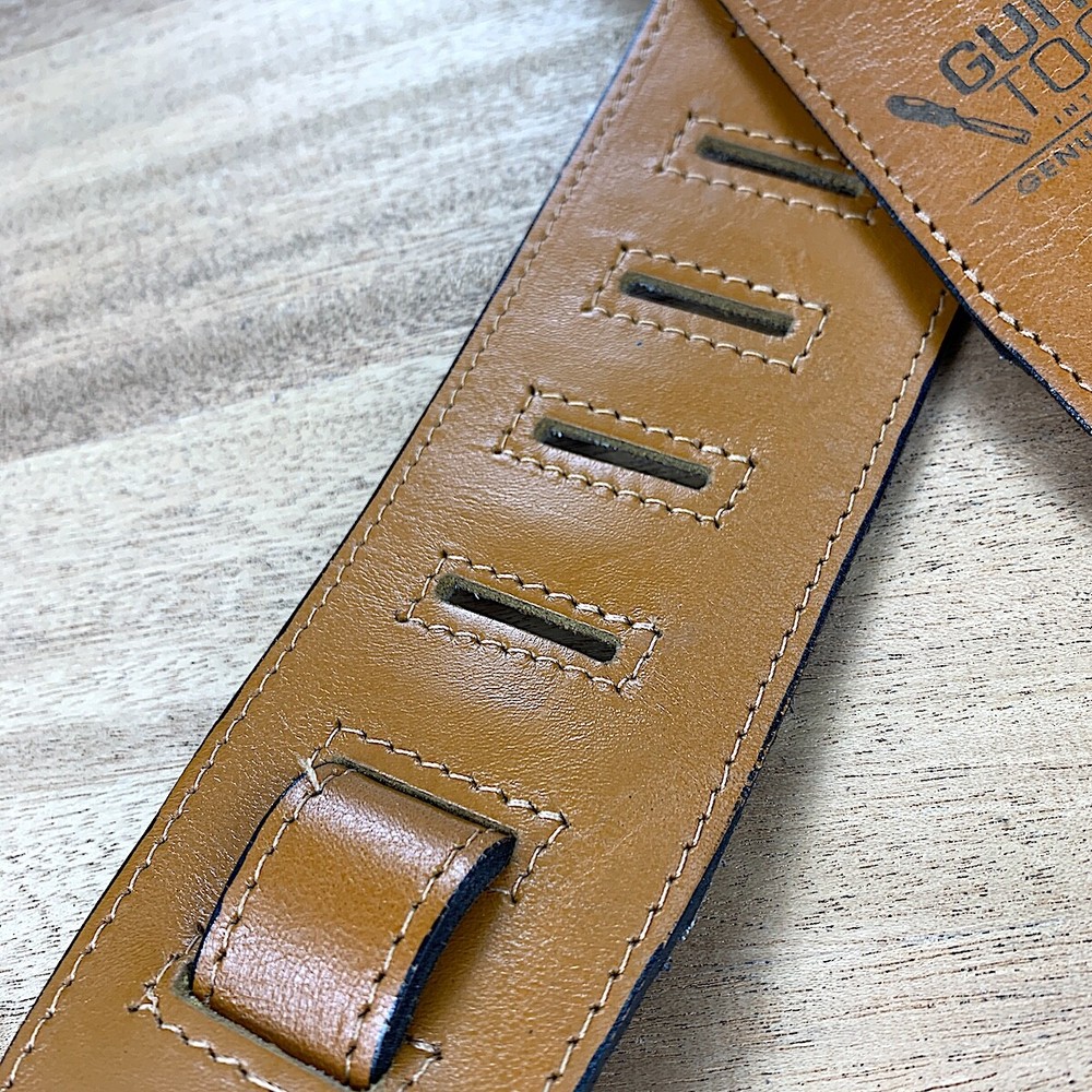 Leather Guitar Strap Ocher - LGS OCHER