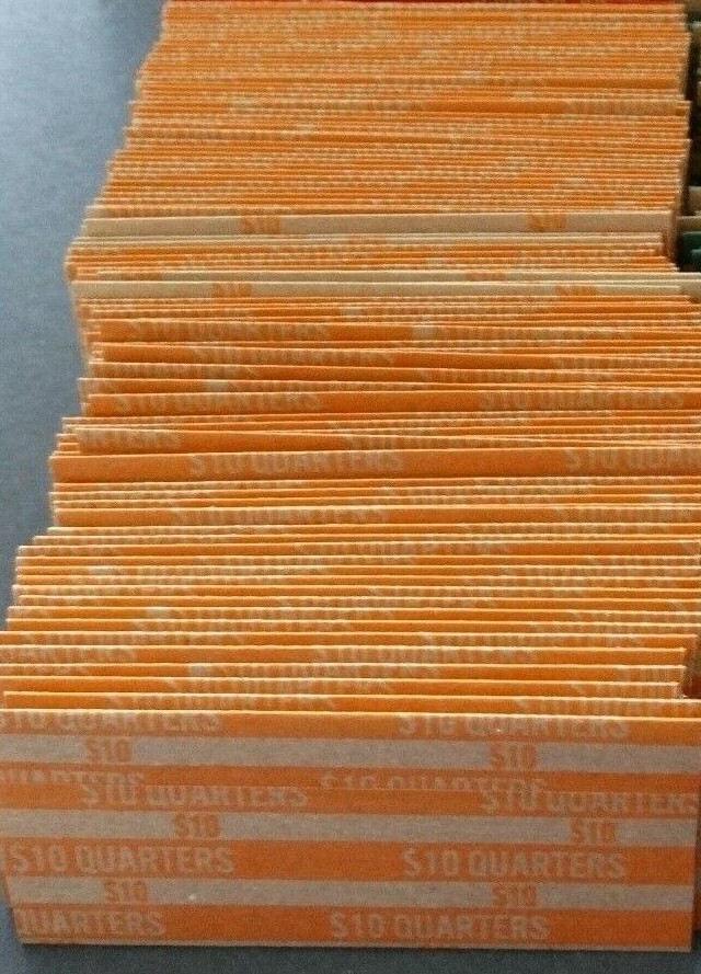 400 Quarter Coin Striped Wrappers