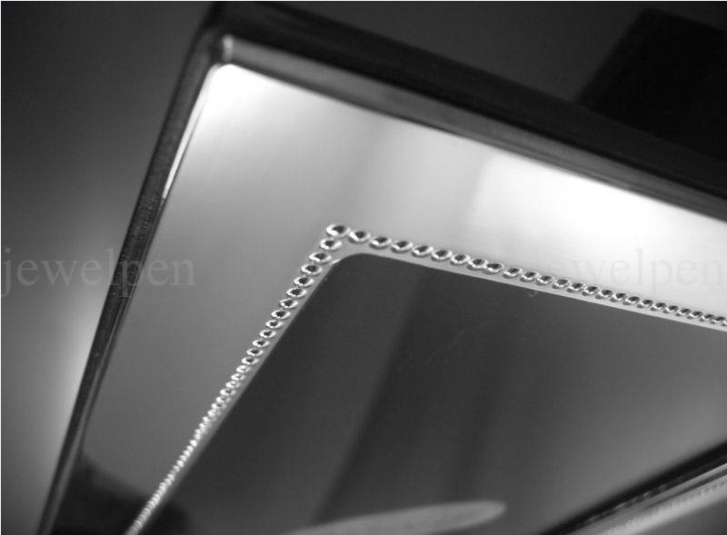 High Quality Smooth & Bead Edging Solid 925 Sterling Silver Photo Wooden Back