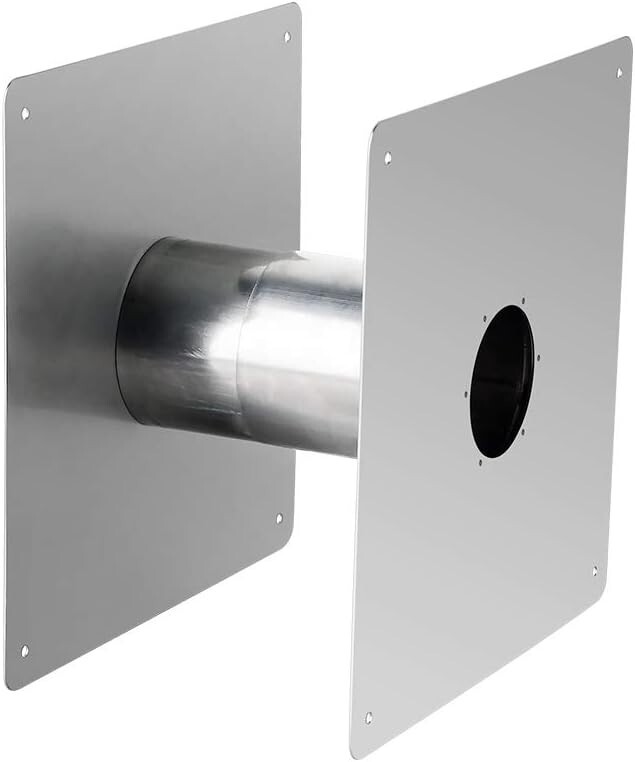 Camplux 2.36 in. Adjustable Wall Thimble Stainless Steel for Gas Water Heater