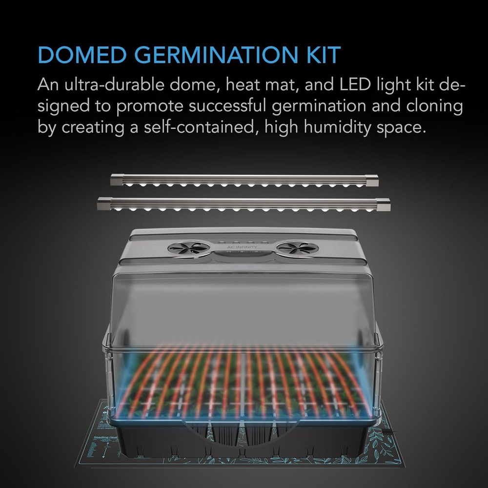 AC Infinity 5x8 Heavy-Duty Constant-Humidity Seedling Incubator Kit,