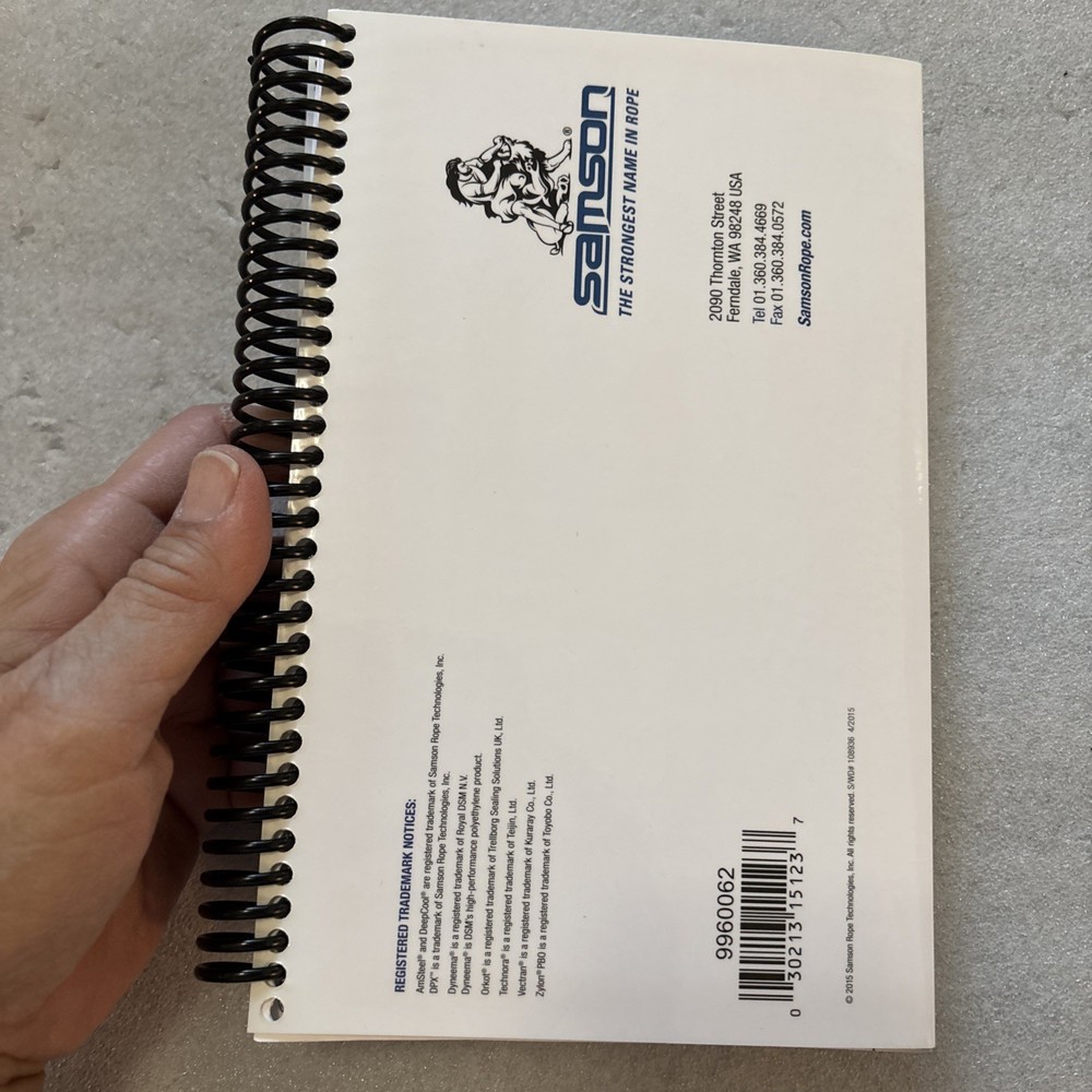 Samson Rope Splicing Manual 2015 Edition (spiral bound)