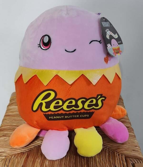 11" Hershey Original Squismallows Reese's Peanut Butter Cups Egg Plush NEW NWT