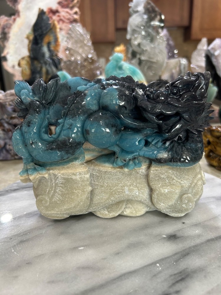 Trolleite Dragon hand carved