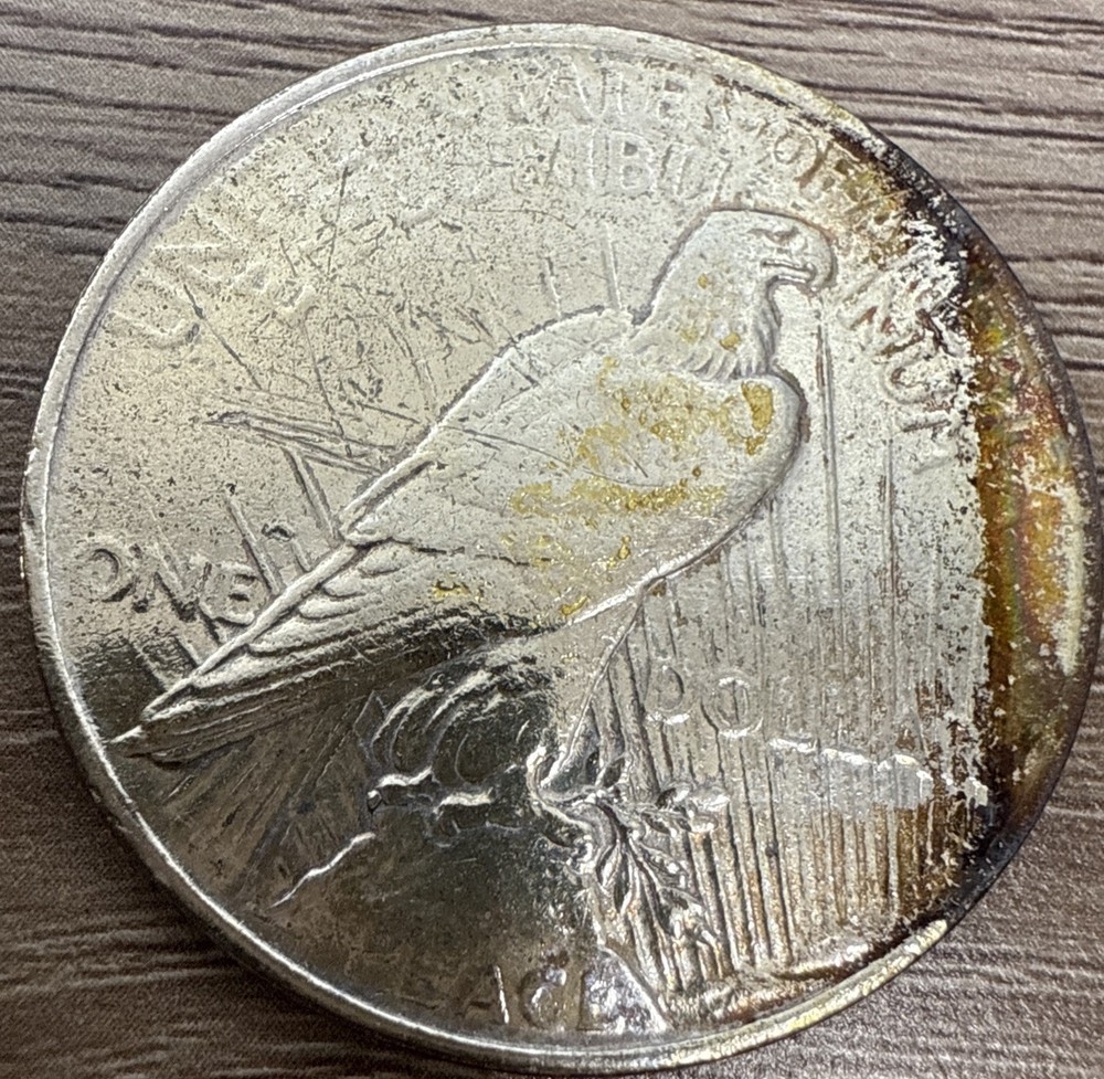1923 Peace Dollar Rainbow