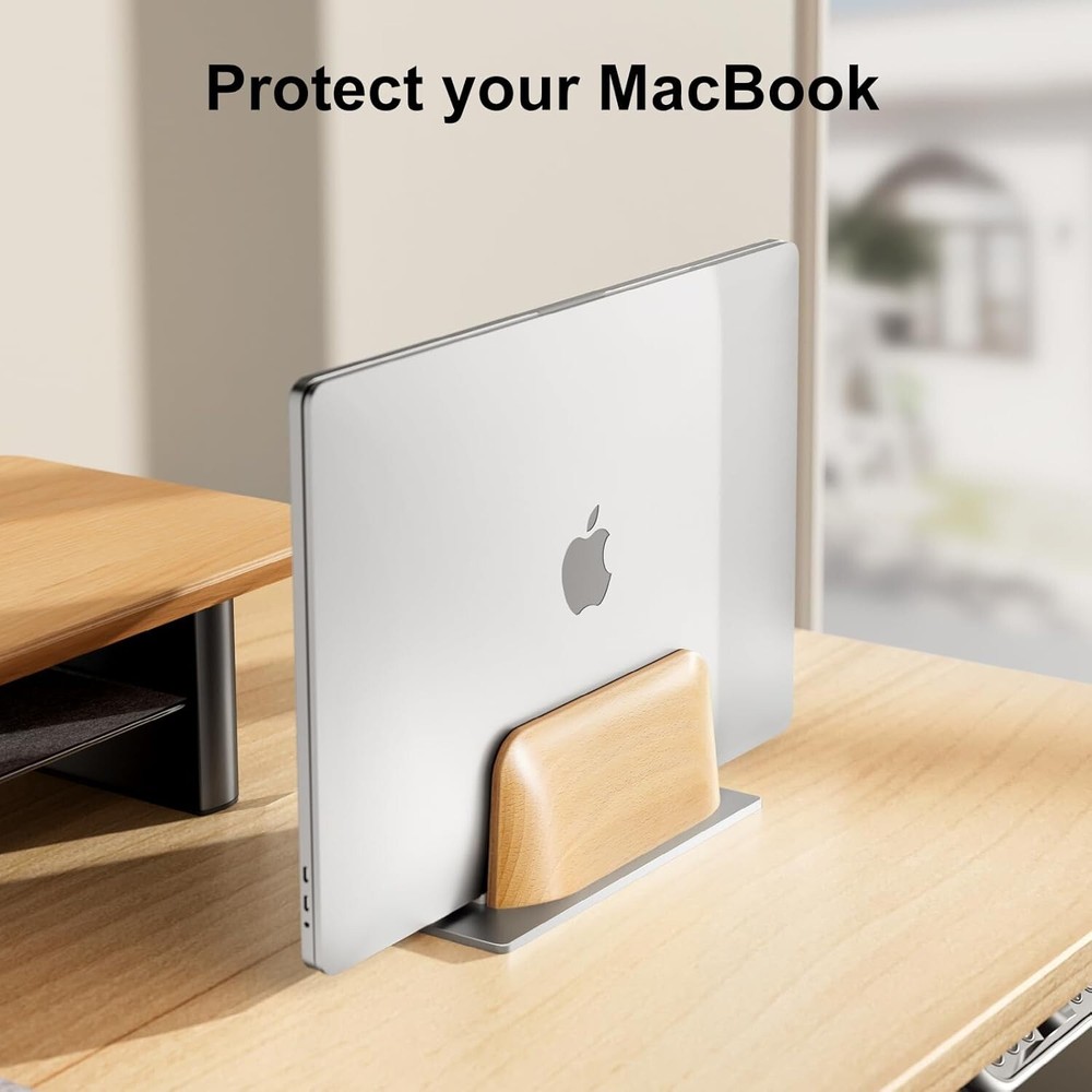 Double fixed bracket portable vertical Laptop Holder stand