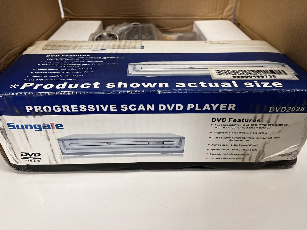 Sungate dvd player with remote New In Box