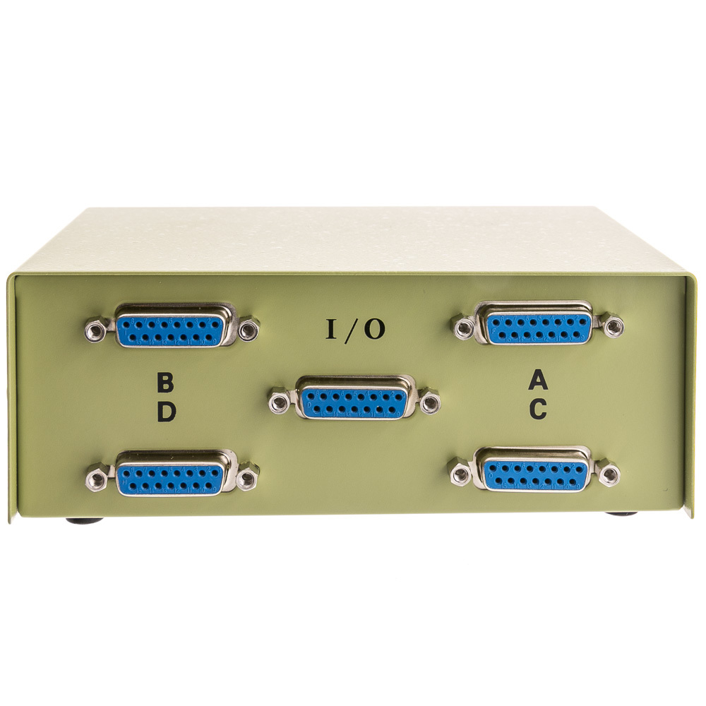 DB15 ABCD 4 Way 4-PORT  Switch Box  1348