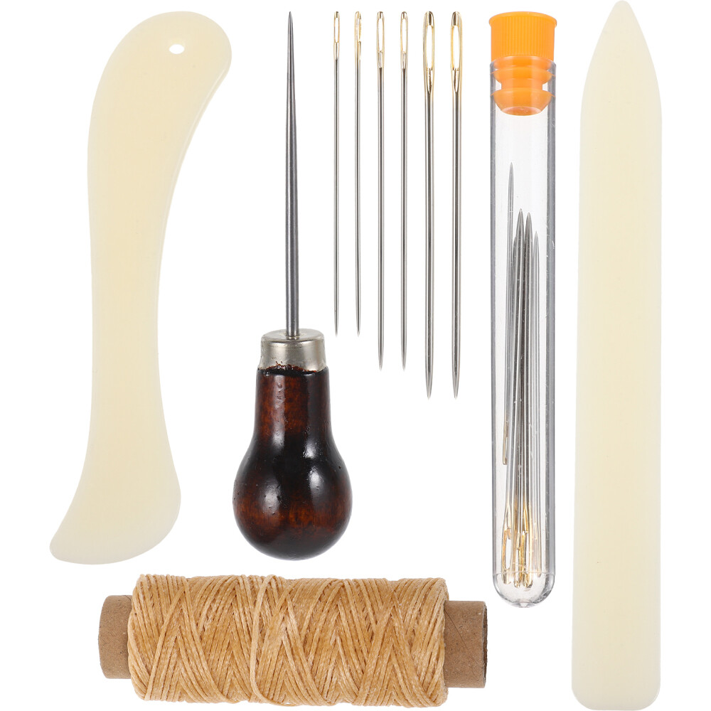 1 Set Leather Craft Tool Kit Leather Bookbinding Needles Leather Sewing Kit