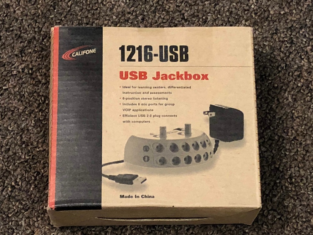 Califone 1216 USB 6-Position USB Jackbox