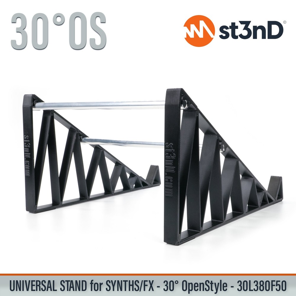 UNIVERSAL STAND for SYNTHS / CONTROLLERS / FX - 30° - Open Style - 30L380F50