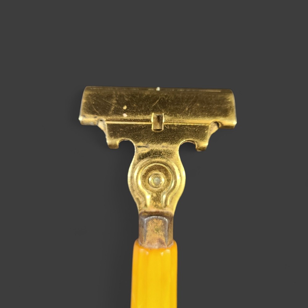 Vintage Schick Brass Injector Razor With Bakelite Handle