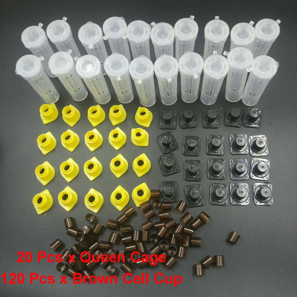 Bee Queen Rearing Cupkit Complete Box System Beekeeping cage Kit / Set Cup NEW