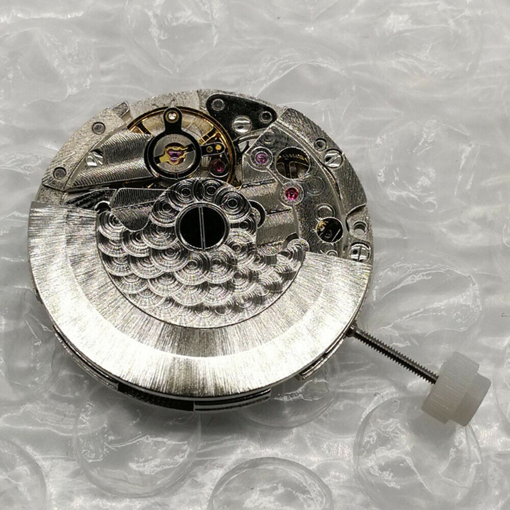 Automatic DG4813 Watch Mechanical Movement Silver Plated 3 Hands Date At 3'