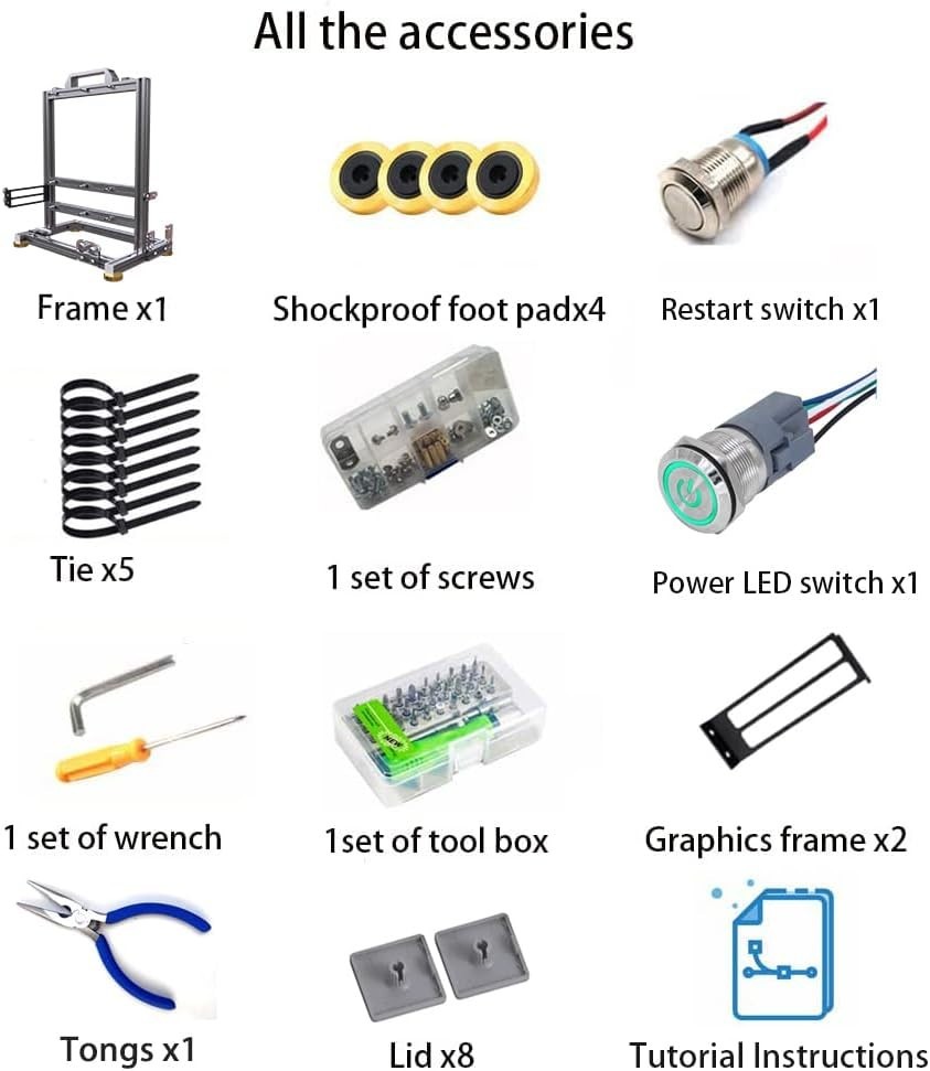 DIY Open Frame PC Chassis Aluminum Computer Case Motherboard