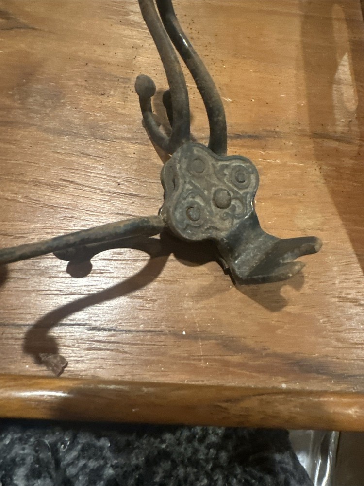 Victorian Multi 3 Hook - Iron Hanging On Wall