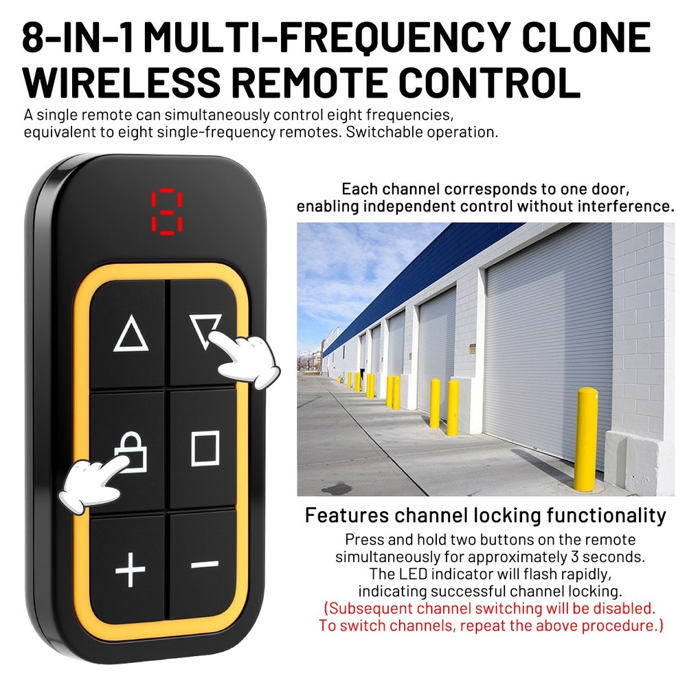 Remote Control Transmitter For Roller Shutter Garage Door 300-915MHz