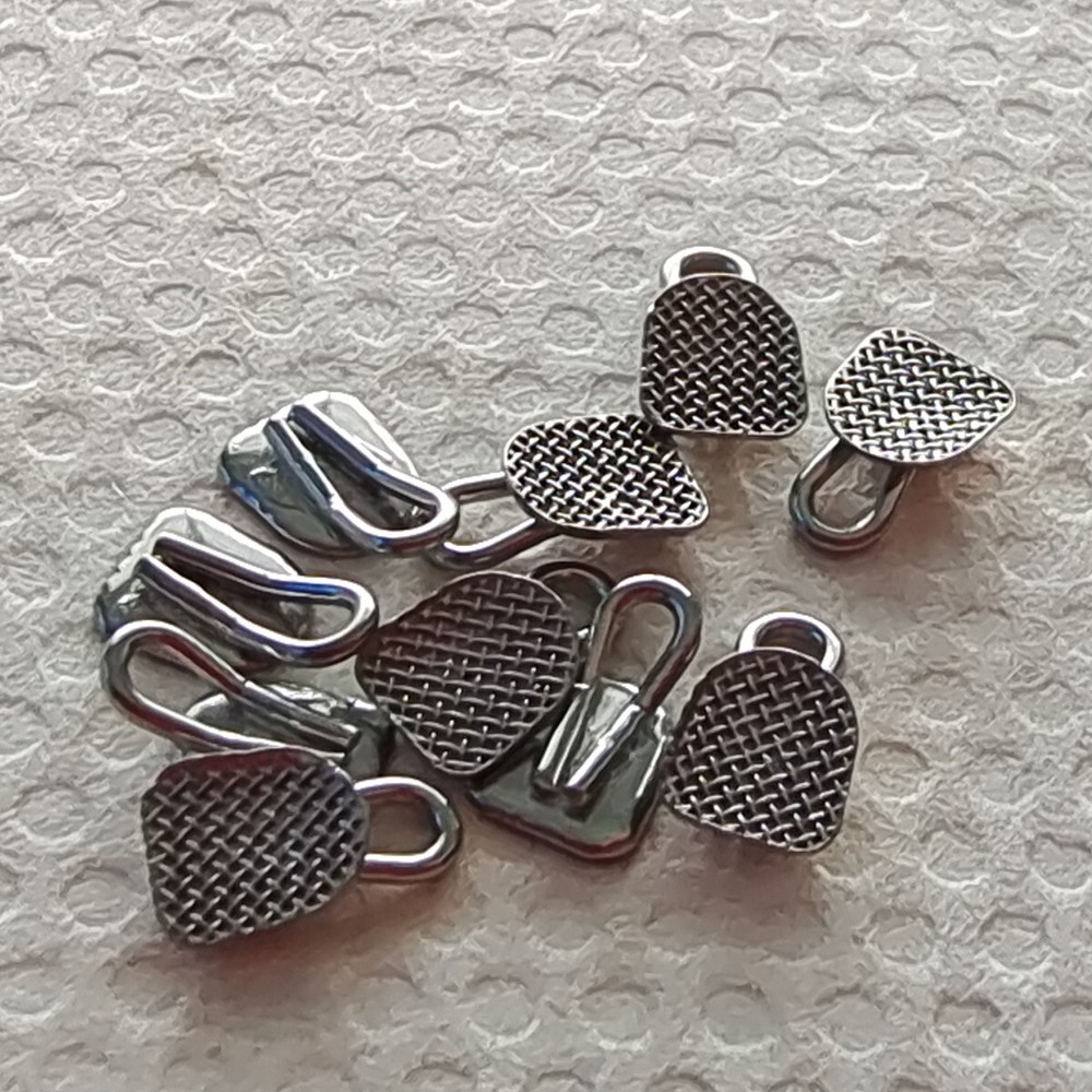 Dental Orthodontic Lingual Buttons with Traction Hook Rectangular /Round Type