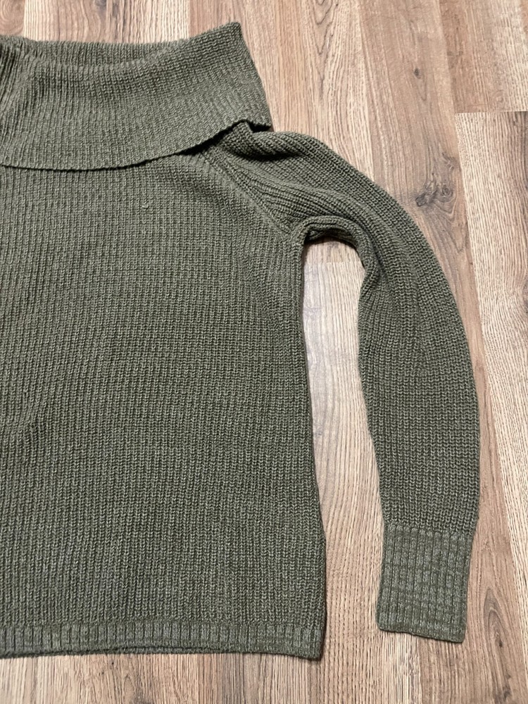 Christopher & Banks Sweater, Women's Size Medium, Green, Turtleneck, Pullover