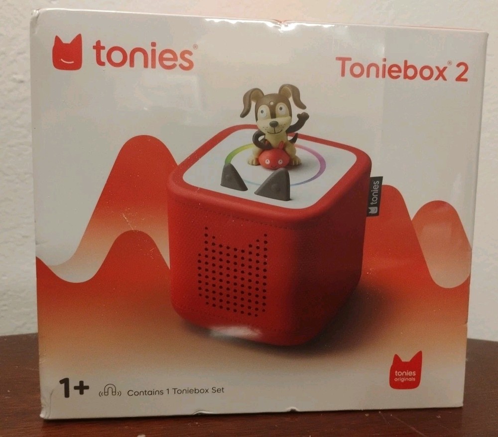 🔥Factory Sealed Red Toniebox 2 bundle with 6 Add Tonies , Controller & Game