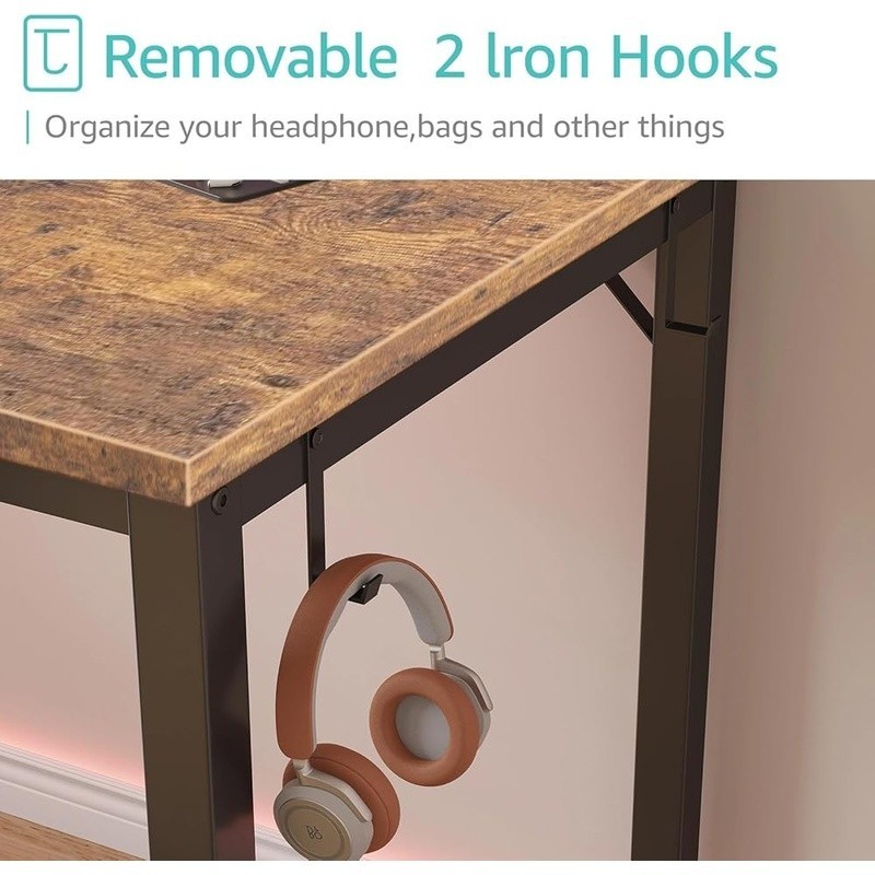 Space Saving Computer Desk Easy Assembly Sturdy Home Office Study Writing New