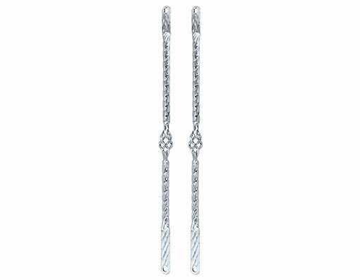 NEW! 26 CAGE TWISTED SPRING FORK BARS CHROME.