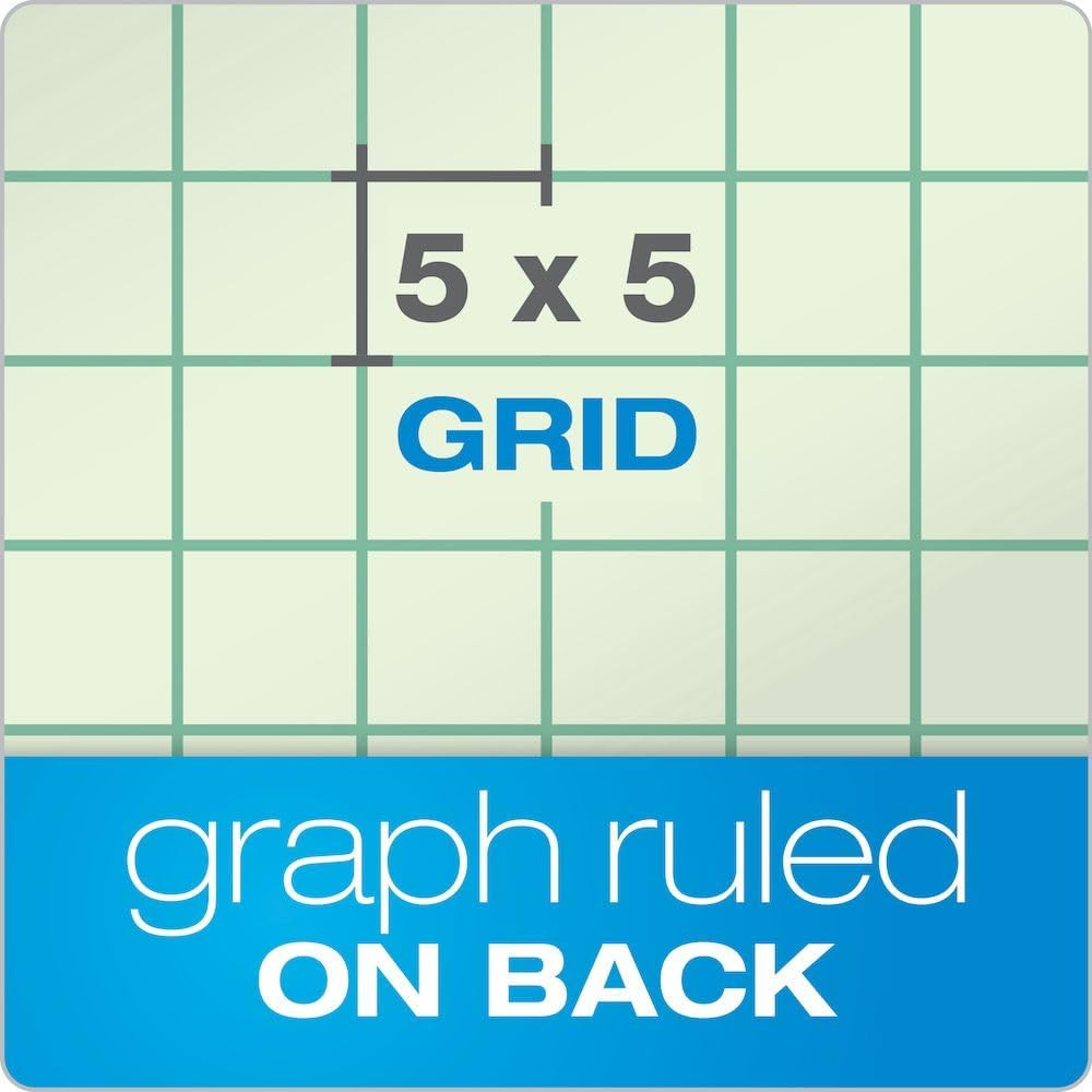 Engineering Computation Pad, 8-1/2" X 11", Glue Top, 5 X 5 Graph Rule on Back, G