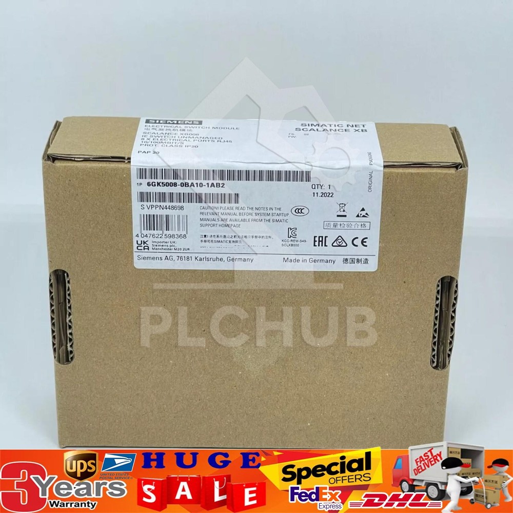 NEW SIEMENS 6GK5008-0BA10-1AB2 Industrial Ethernet Switch 6GK5 008-0BA10-1AB2
