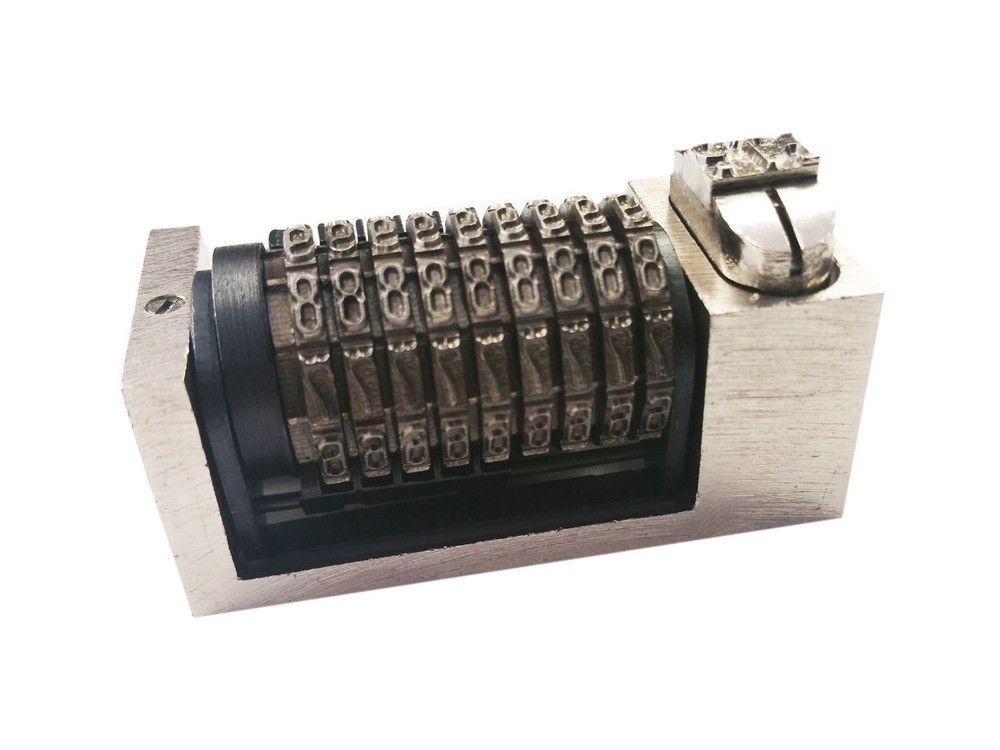 Letterpress Numbering Machine 9 Digit Backward For Heidelberg Windmill