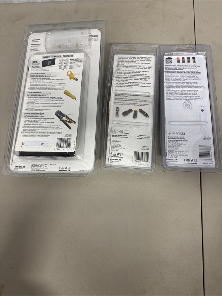 Combo Klein Tools (Compression Crimper - Compact, Multi-Connector, Data Cable)