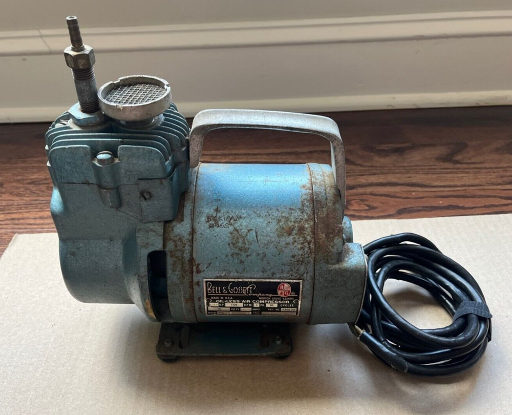 Bell & Gossett Compressor - 1/12 HP motor Vintage