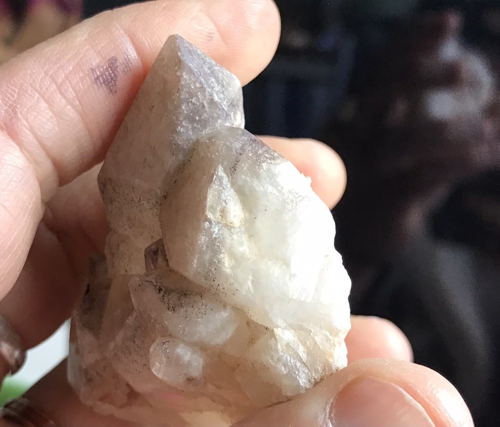 Colorado polka dot quartz crystal