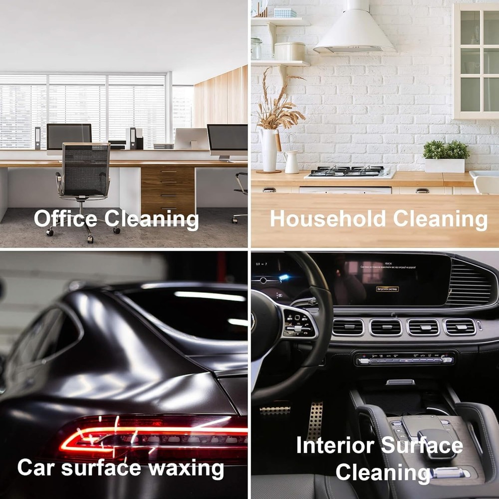 Sukh 12 Pack Microfiber Foam Car Wax Applicator Pad - Blue