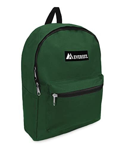 Luggage Basic Backpack, Medium Dark Green