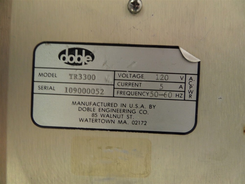 Doble TR3000 Digital Circuit Breaker Test System