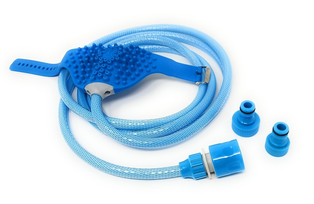 Handheld Pet Bathing Hose with Sprayer Brush