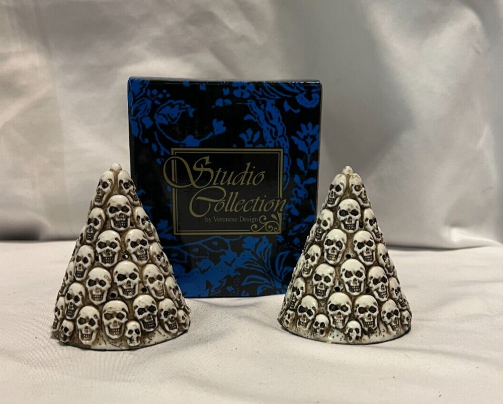 Skulls Decor or Incense Holder Set