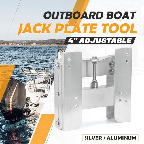 4" Adjustable Jack Plate Manual Transom Set Back Jack Plate for Maximum 225hp
