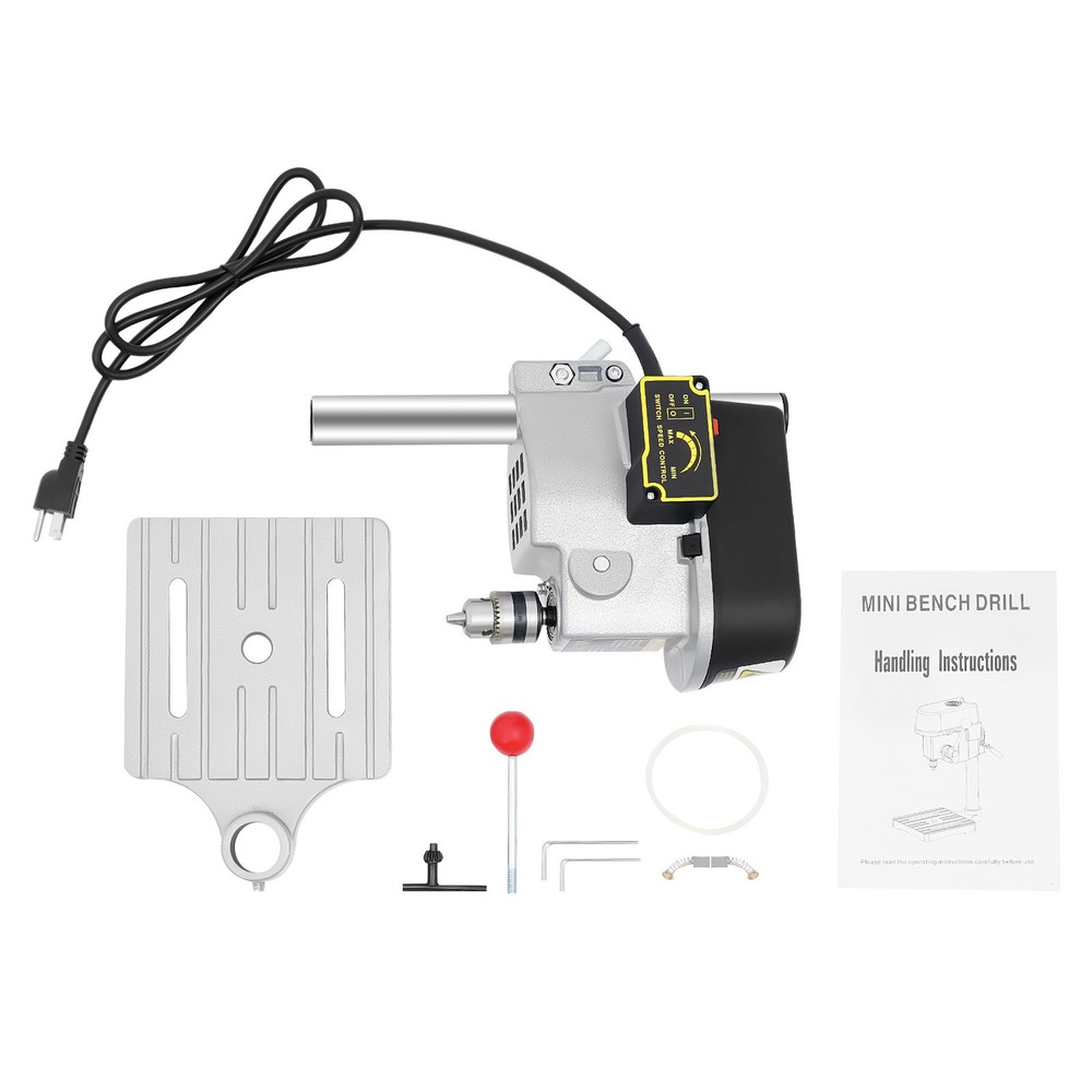 340W Mini Bench Drill Press Corded Mini Table Drill Portable Bench Drill Machine